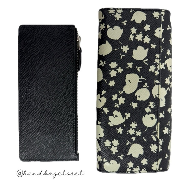 Coach Black and White Floral Key Holder - Picture 5 of 12